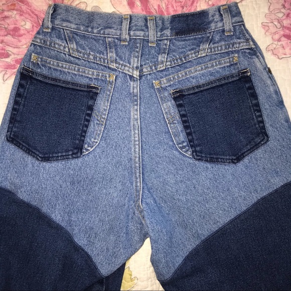 two tone lee jeans